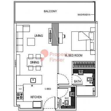 1 Bedroom Apartment
