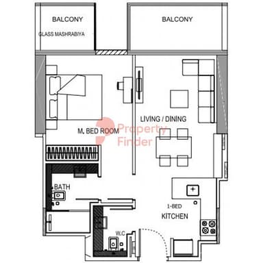 1 Bedroom Apartment