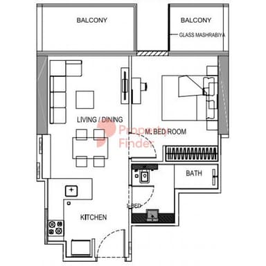 1 Bedroom Apartment