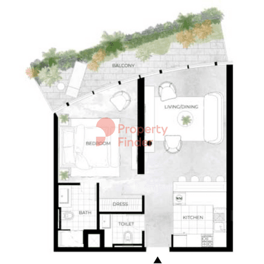 1 Bedroom Apartment