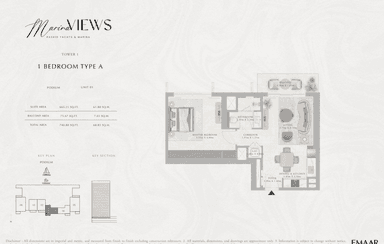 Type 4- Tower 1 1 bedroms