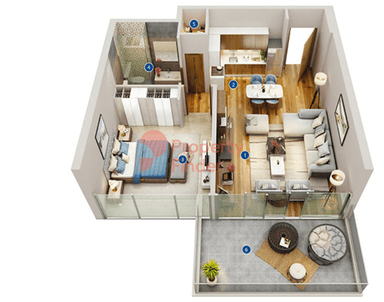 1 Bedroom Apartment
