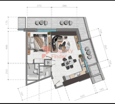 1 Bedroom Apartment