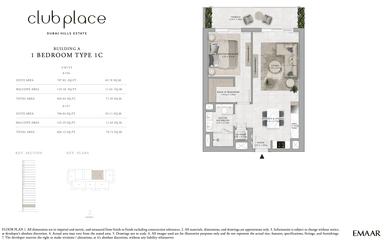 Building A - Type 1C - 1BR