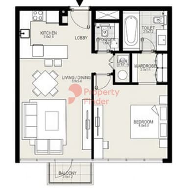 1 Bedroom Apartment