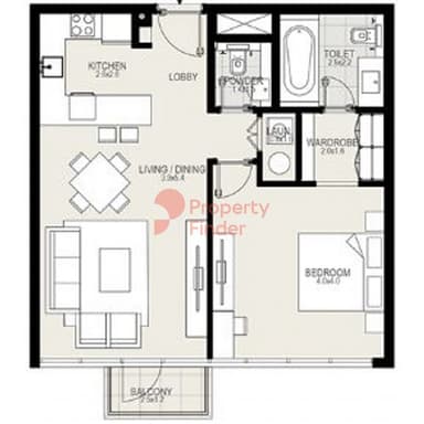1 Bedroom Apartment