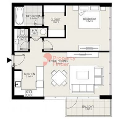 1 Bedroom Apartment