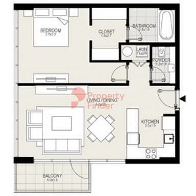 1 Bedroom Apartment