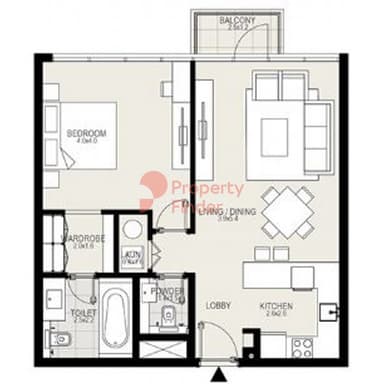 1 Bedroom Apartment
