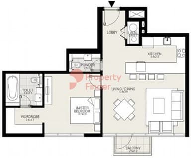 1 Bedroom Apartment