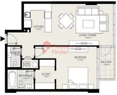 1 Bedroom Apartment