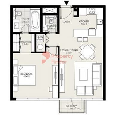 1 Bedroom Apartment