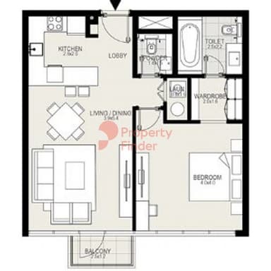 1 Bedroom Apartment