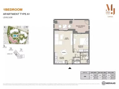 Building 2 - Type A1 - Unit G06 - 1BD