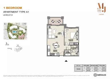 Building 3 - Type B1 - Unit 704 - 1BD