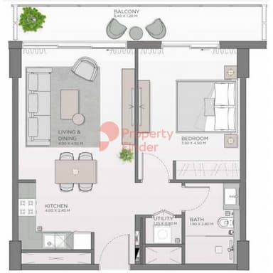 1 Bedroom Apartment