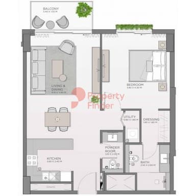 1 Bedroom Apartment
