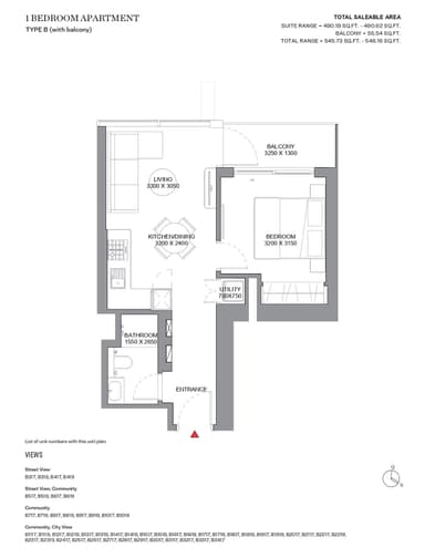 Type B-Tower B-1BED