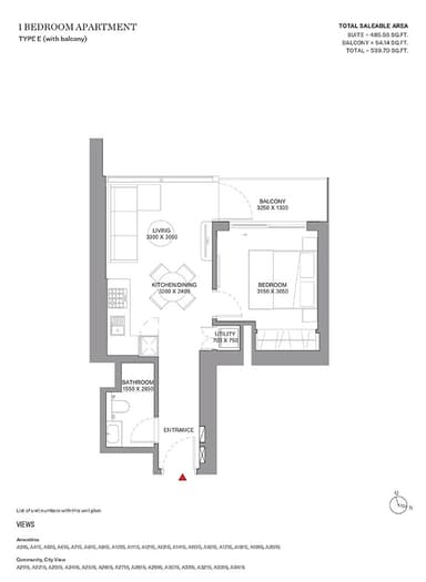 Type E-Tower A-1BED