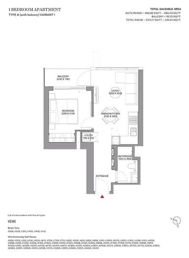 Type A-Variant 1-Tower A-1BED