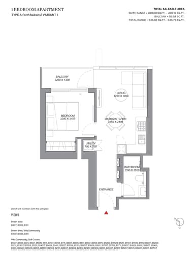 Type A-Variant 1-Tower B-1BED