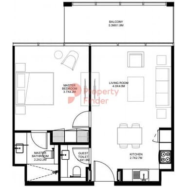 1 Bedroom Apartment