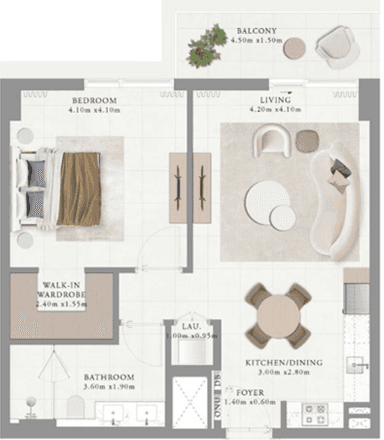 Type 8 Building 1 1 bed