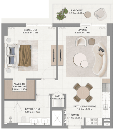 Type 5-Building 2 1 bed